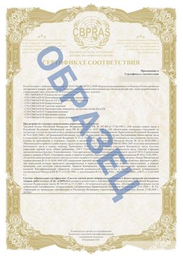 Образец Приложение к СТО 01.064.00220722.2-2020 Печора Сертификат СТО 01.064.00220722.2-2020 